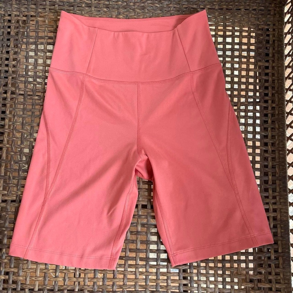 Girlfriend Collective Coral High Waisted Compressive Shorts